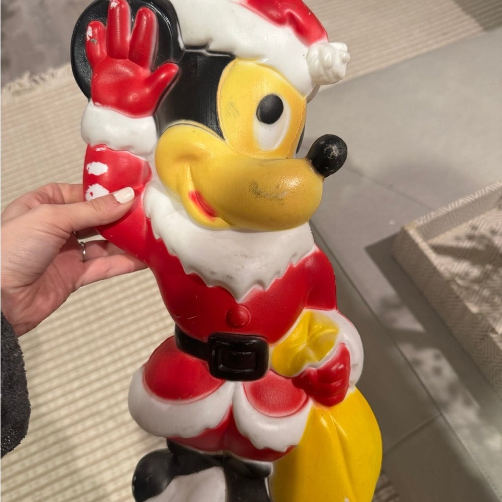 Mickey Mouse Santa Claus blow mold